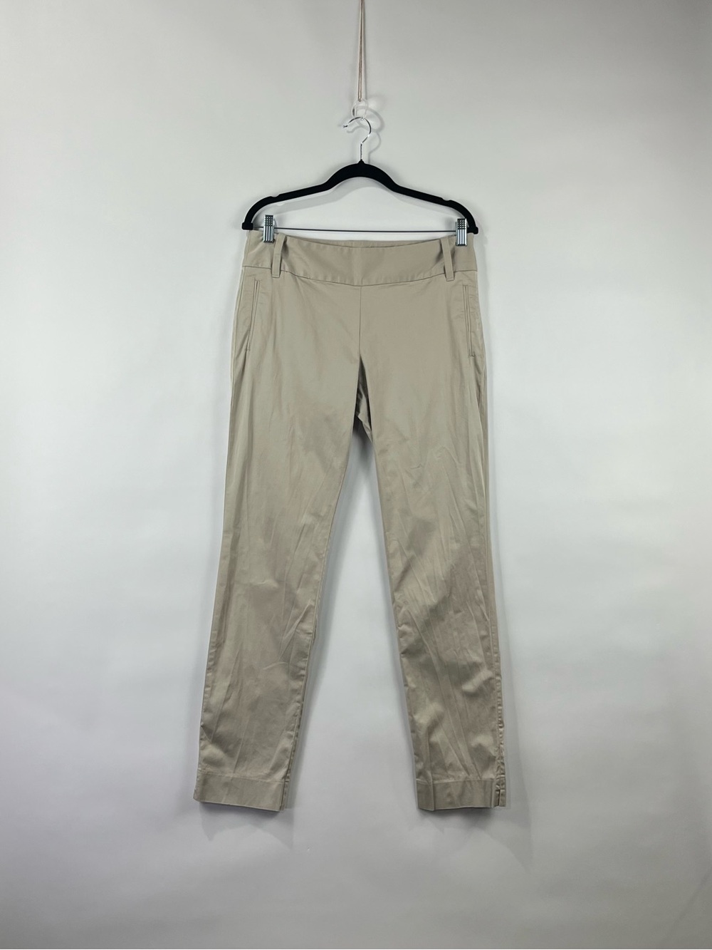 Banana Republic 95% Cotton Stretch Martin Fit Straight Leg Pants Pockets 10